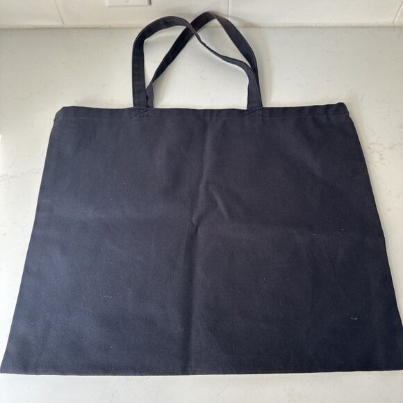 Canvas Tote Bag Scenes Of Italy Navy Blue Carry-All - Picture 11 of 11